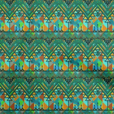 Cotton Flex Dark Green Fabric African Aztech Craft Projects Decor Fabric Printed By The Yard 40 Inch