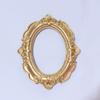 Mini Gold Picture Frame Victorian Small Resin Antique Photo Frame Tiny Baroques Ornate Frame Without Glass or Backing