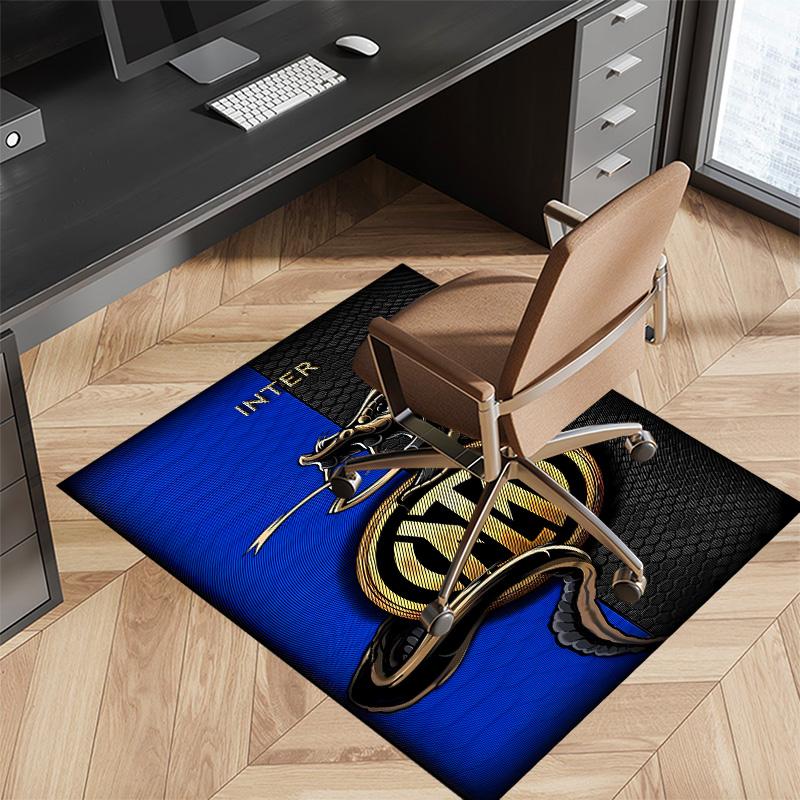 Inter Milan logo1 Printed Absorbent Washable Carpet, Non-Slip Bathroom Mats, Kitchen Rugs, Yoga Mat,Living Room Entrance, Camping Picnic Rugs