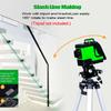 IP54 12 Lines Laser Level  Green Self Leveling 3D Vertical Horizontal Leveling Tool