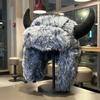 Windproof Fabric Faux Fur Hat Thickened Lining Ear Flap Headwear  Nordic Travelers