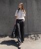 EMKM Cool Touch Loose Wide Pants_Black