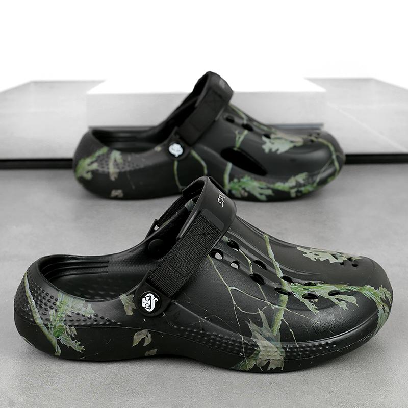 

Мужские садовые клоги, устойчивые к запаху, сверхпрочные сандалии из ЭВА, нескользящие для работы на газоне, рыбалки, водонепроницаемые, легко моющиеся мужские тапочки 40-41