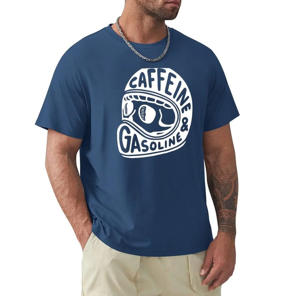 Caffeine and Gasoline TShirt Quickdrying Heavyweights Kawaii Clothes Cotton T Shirt Unisex