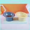 Large Caliber Cat Bowl Elevated Plastic Pet Bowl With Slanted Neck Protection
