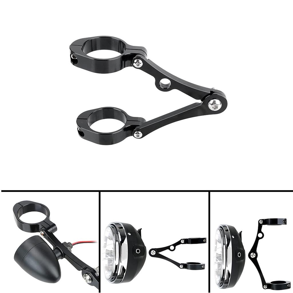 Suporte de Farol de Motocicleta de Alta Qualidade Xuuyuu Alumínio CNC Abraçadeira de Montagem de Lâmpada Frontal Tubo de Garfo para Fácil Instalação para Acessórios de Moto