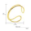 LARA Christie Infinity Ear Cuff, 18K Yellow Gold, le56-0002-yg