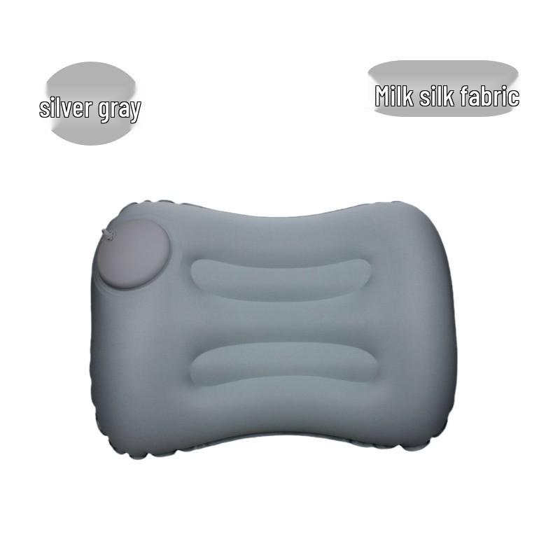 Jin Mao U-Shaped Inflatable Travel Neck Pillow with TPU & Milk Silk