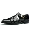 Retro Roman Sandals Men'S First-Layer Cowhide Business Casual Shoes Wear Cool Leather Shoes