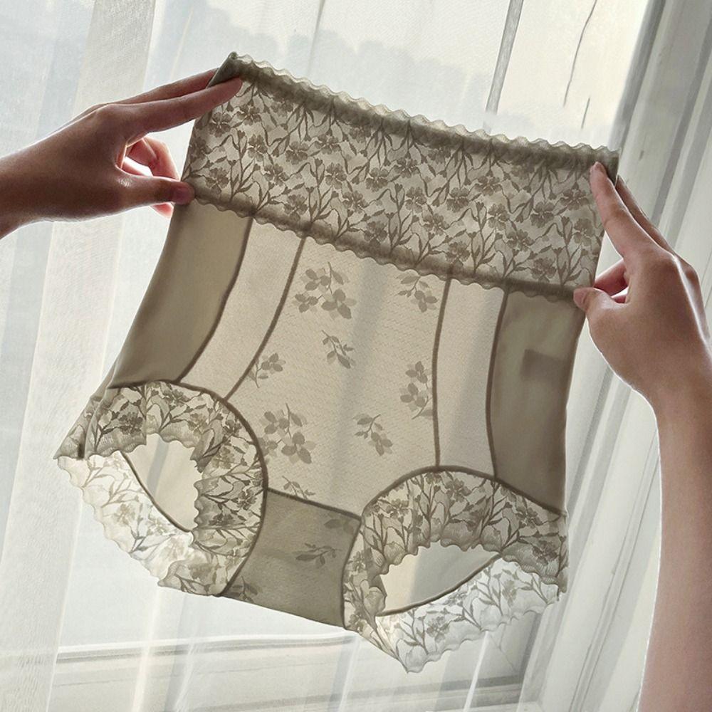 High Waist Tummy Control Underwear Mesh Butt Lifting Panties Breathable Body Shaping Briefs  Girls