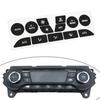 Car Interior Decoration A C Button Repair Stickers Button Repair Decals Black Overlay Firm Fitment Light Penetration Reduction