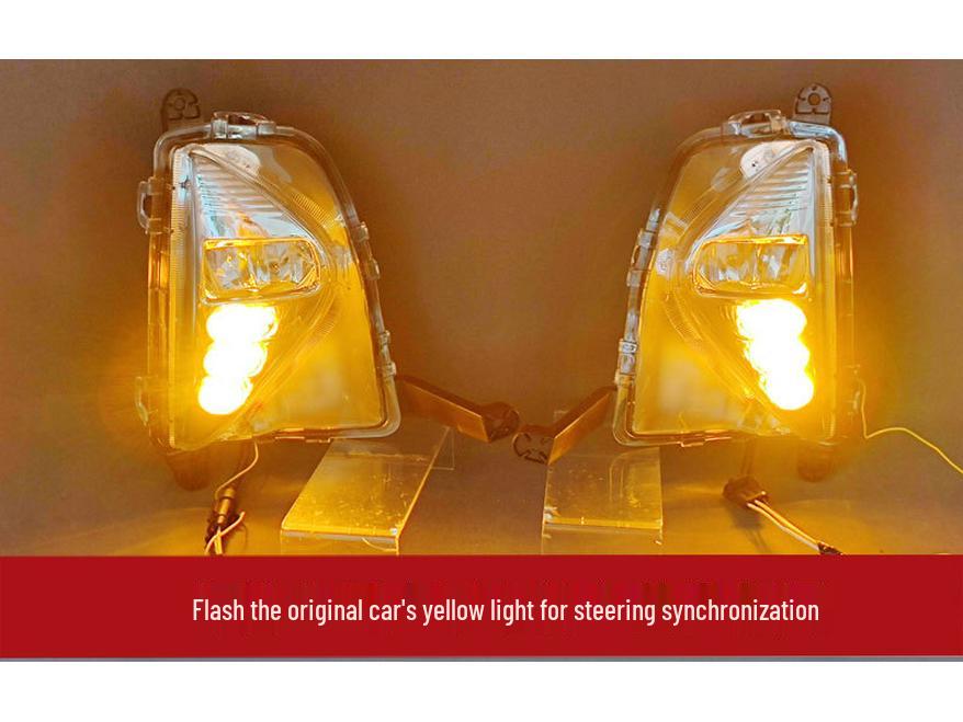 Compatible with 16-18 Toyota Prius LED Daytime Running Lights & Turn Signal Fog Lights