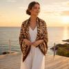 yangyizhi Women Headscarf, Zebra Print Large Square Scarf, Smooth Imitation Silk Fabric Turban Scarf Shawl Hair Tie for Travel Daily Wear