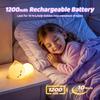 Night Light for Kids,16 Colors Cat Lamp Cute Lamp,Dimmable Baby Night Lights for Nursery,Silicone Rechargeable Nightlight for Kids Room,Kawaii Room