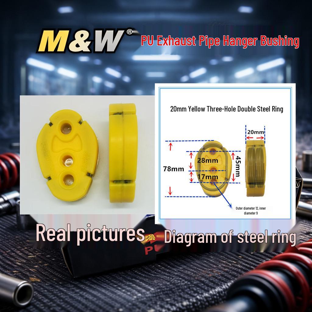 

Universal 20mm Steel Exhaust Pipe Hanger with Rubber for Cars - Enhanced Resonance