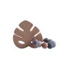 DIY Baby Personalized Name Leaf Pacifier Clips Holder Chain Teething Toys Gifts Wooden Ring Anti-drop Chains Babies