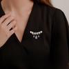 Water Drop Rhinestone Pearls Brooches Women Jewelry Party Accessories Corsage Fastening Clothes Lapel Pin