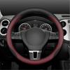 Leder Maßgeschneiderte Auto-Lenkradabdeckung für Volkswagen Golf 7 GTI Golf R MK7 VW Polo GTI Innenraum Auto Autozubehör