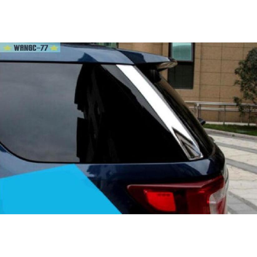 For Ford Explorer 2011-2018 Chrome Rear Side Window Decoration Cover Trim 2X