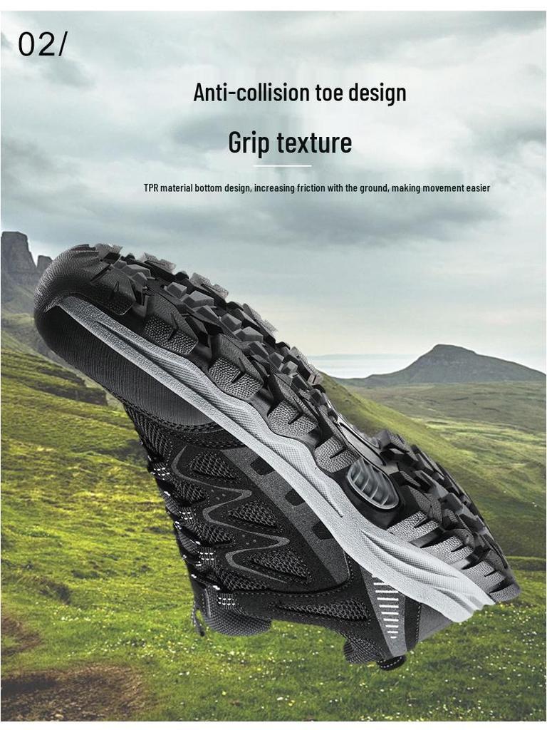 Chaussures de randonnée antidérapantes pour hommes grande taille - Résistantes à l'usure et idéales pour le camping, le sport, la course à pied et l'alpinisme.