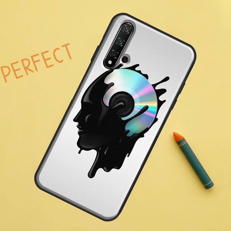 Vinyl DJ Record Art Case For Huawei P Smart 2019 Nova 5T 9 10 SE 3i 8i 11i Y60 Y61 Y70 Y90 P20 P40 Lite P30 Pro