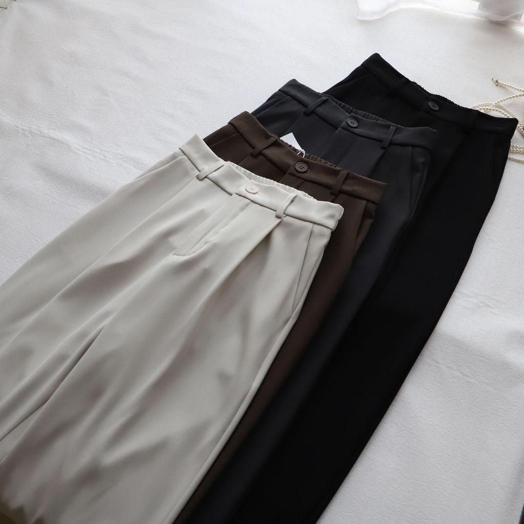 2025 Frühling Damen Petite Lange Haremshose - Elastischer Bund hinten, Vielseitiger Anzugstil 3179