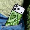 Sage Green Coffee Love Heart Latte Phone Case For iPhone 17 AIR 16 Pro Max 15 14 Pro 11 12 13 Shockproof Silicone Cover