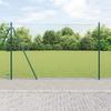 vidaXL Hexagonal Fence Green 1.6x25 M Steel 3353533