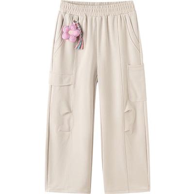 Balabala Girls' Straight-Leg Casual Trousers