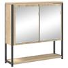 Bathroom Furniture Set with Shelf 3 Pcs Sonoma Oak Engineered Wood