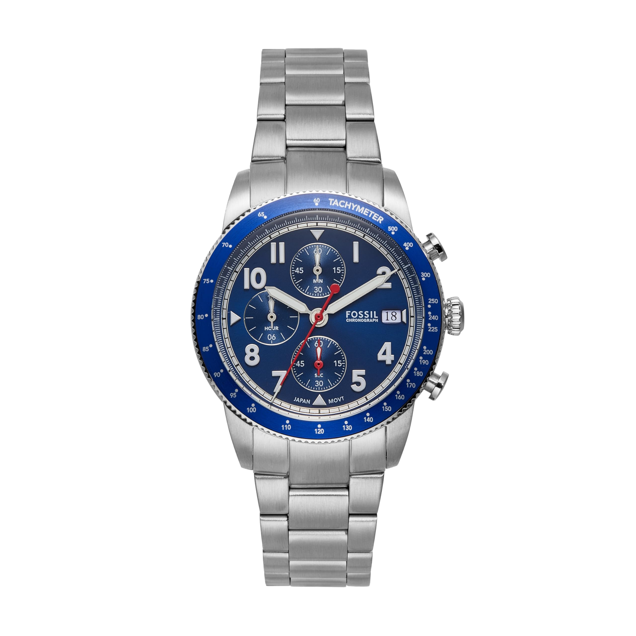 Fossil Sport Tourer FS6047 Men s Silver Wristwatch