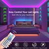 1-25M USB LED Strip Lights Remote Control Color Changing 5050 RGB Led Light Flexible Lamp Tape for TV Backlight Home Room Decor