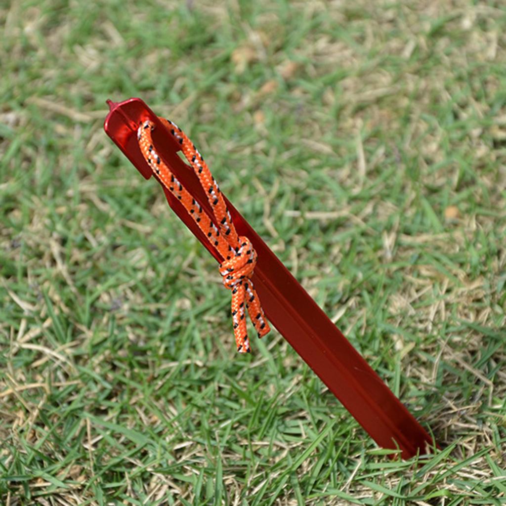10Pcs Canopys Stake Aluminiums Alloys Tent Peg Yard Lawn Peg Outdoor Camping Stake for Fixings Tent Tarps Awnings Pad