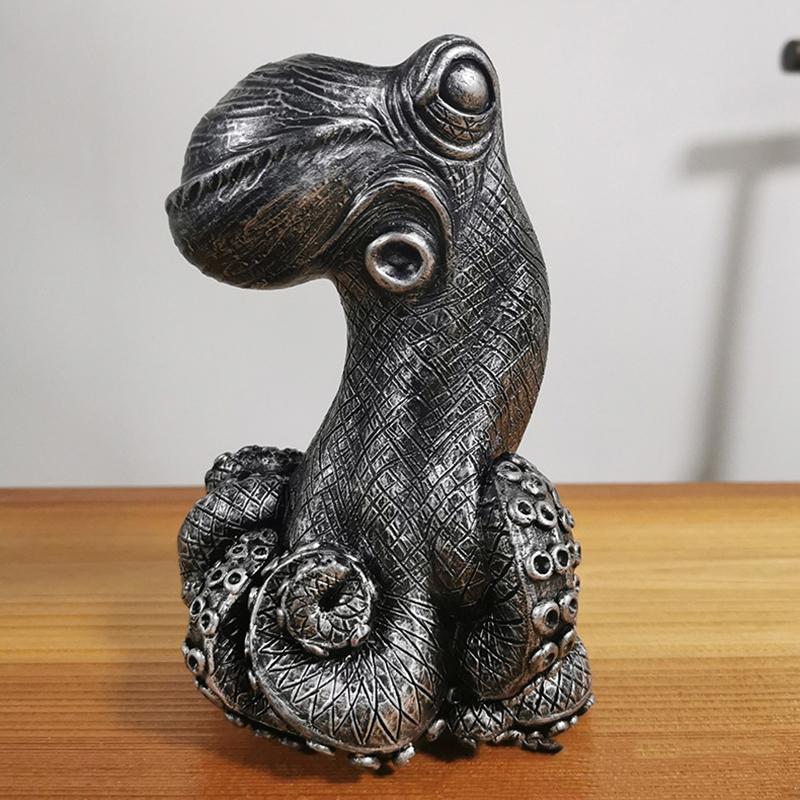 Vintage Octopus Flower Vase Resin Ornament Flower Arrangement Home Decor Garden Decoration Creative Gift