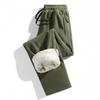 Winter & Autumn Fleece Zipper Pants: Plus Size, Thickened Velvet, Loose Sport Style for Couples