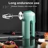 Cordless Electric Whisk 3 Speeds USB Rechargeable Stainless Steel Egg Beater Handheld Mixer Blender Milk Frother Kitchen Baking Supplies