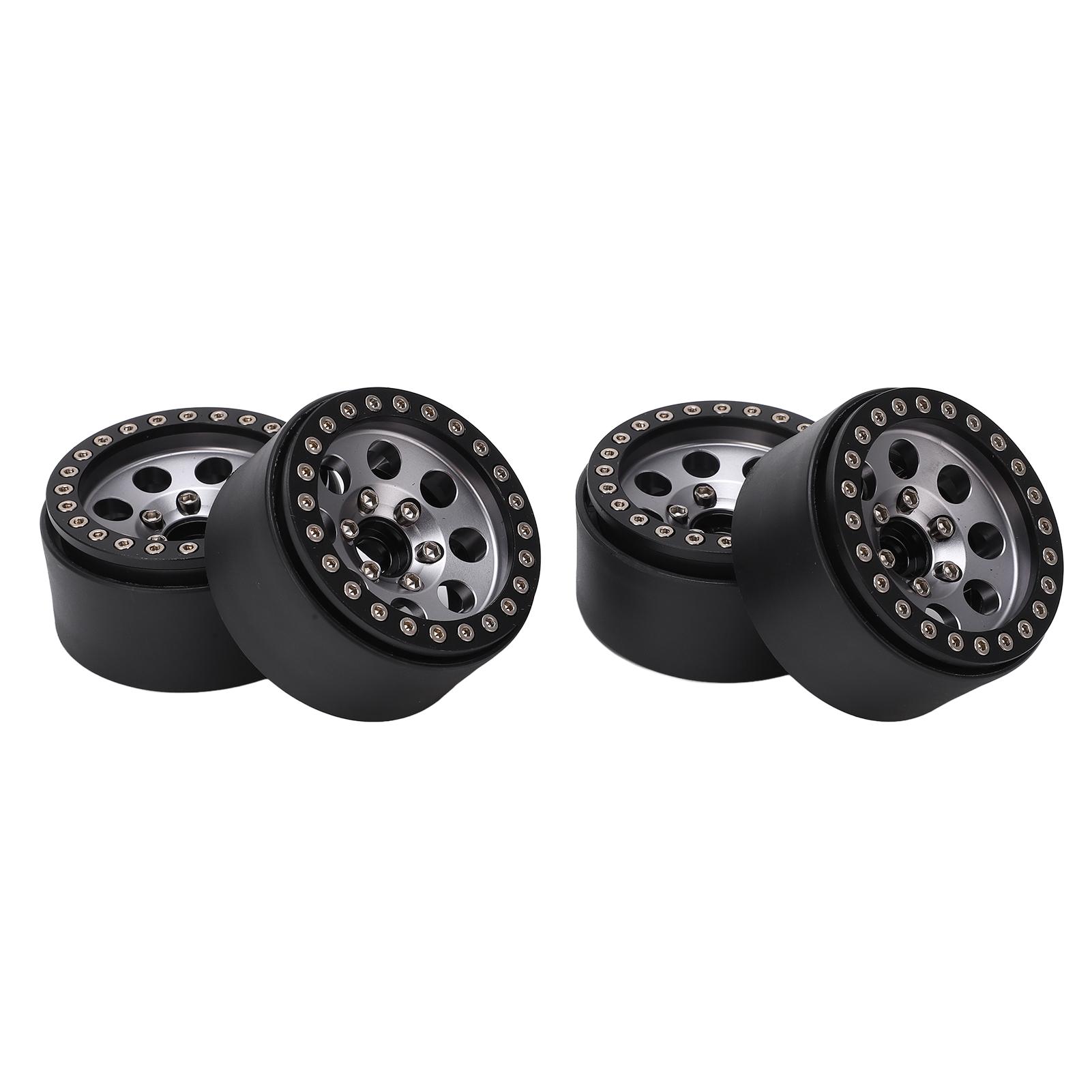 

4 шт. 1,9-дюймові металеві RC-диски з бідлоком з 8 круглими отворами для Axial SCX10 90046 RC 110