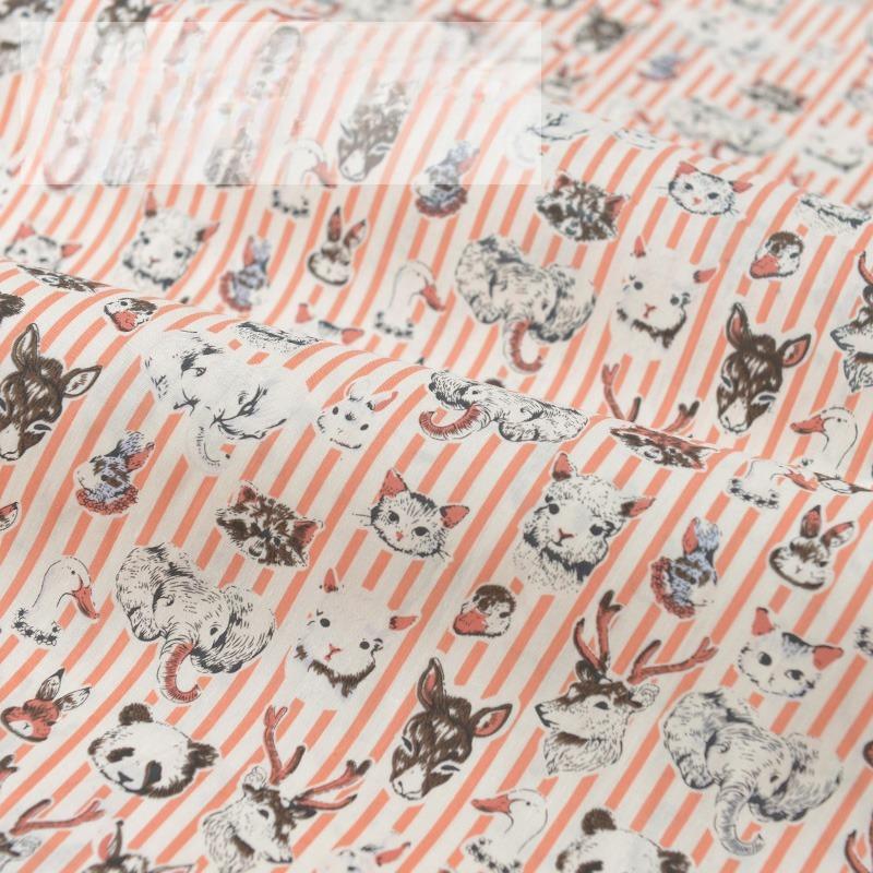 Classics Pastoral Floral Poplin Cotton Fabric DIY Children's Wear Cloth Make Bedding Quilt Decoration Home Sewing Cloth