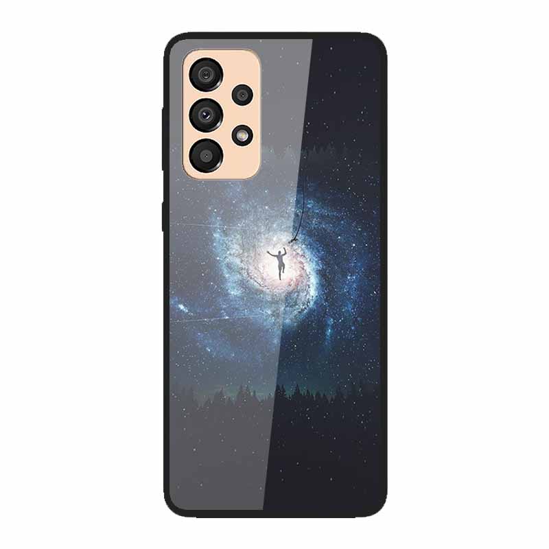 Case for Samsung A33 5G Cover Fashion Tempered Glass Phone Covers for Samsung Galaxy A33 A53 A73 5G Case Bumper A 33 Protective