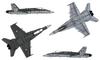 Platz Italeri Scale American Wild Weasel Plastic Model Kit IT0016 1/72 F/A-18C/D (Airplane)