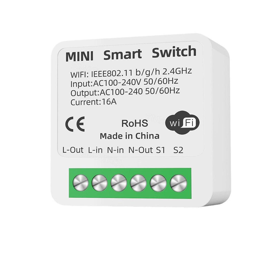 Smart Mini WiFi On/Off Switch with Timer & Countdown (AC 100-240V)
