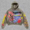 Spring and Autumn New Personality Painted Men's and Women's Hoodies Printed Graffiti Sweater