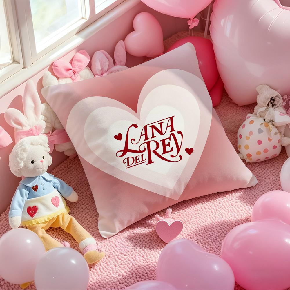 L-Lana D-Del R-Rey Heißer Sänger Kissenbezug Musterbedrucktes Kissenbezug für Wohnzimmer Sofakissenbezug & Schlafzimmerdekoration