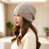 Windproof Knitted Hat Elastic Slouchy Ear Protection Cap Fashion Beanie Hat  Winter