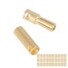 30 Sets Battery Connectors Gold Plated Brass Battery Power Connection Male Female Plug Kit