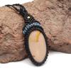 Macrame Thread Gemstone Handmade Jewelry 20-36''Ad Wild Horse Jasper Pendant