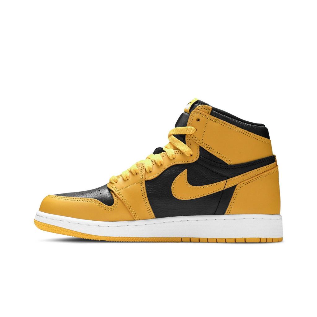 Air Jordan 1 Retro High OG Grade School 'Pollen' (Unisex) Pollen / Black / White Kids' Basketball Shoes 575441 701