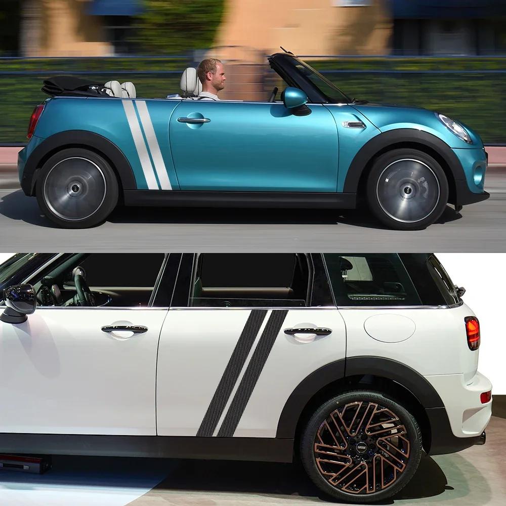 For MINI Cooper S One JCW F56 F55 F60 R56 R60 R61 R56 F54 Accessories Car Side Racing Stripes Car Vinyl Stickers Decals Decor