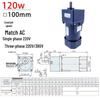 100 Types Miniature Gear Reducer 120-370W Single-Phase 220V/Three-Phase 380V Variable Speed Reduction Motor