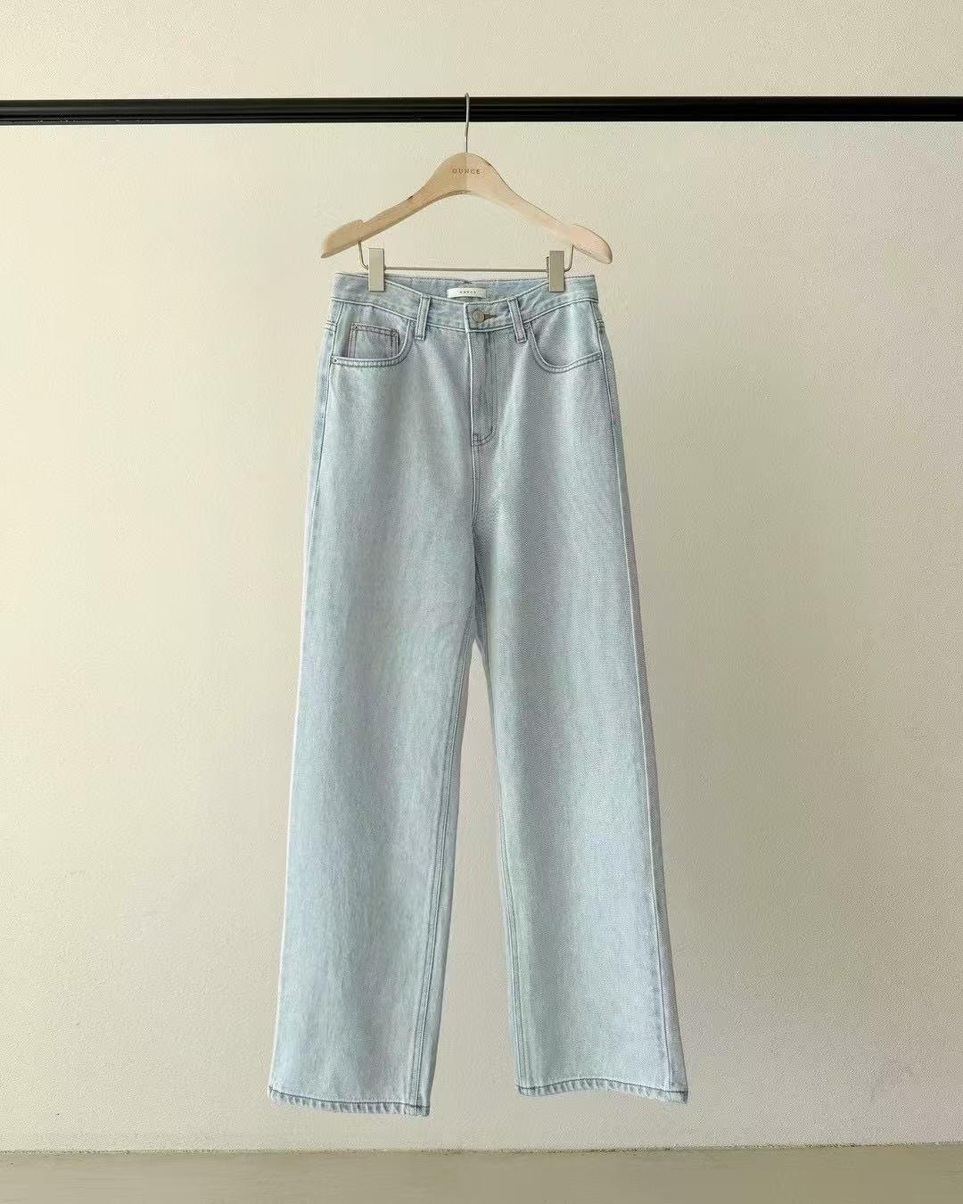 

2025 Spring Women s Loose Casual High Waist Wide Leg Jeans Large светло-синий